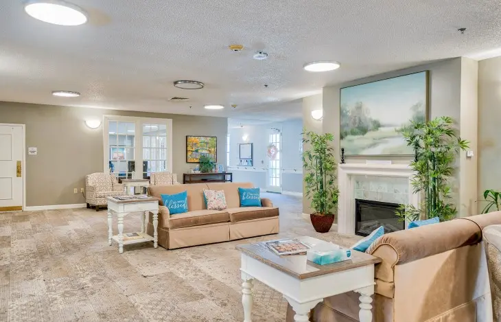 Lobby at American House Hendersonville Senior Living